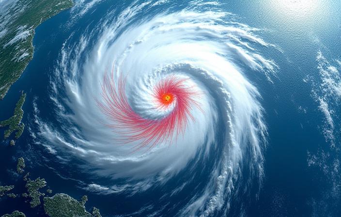 태풍 경로 위성 이미지